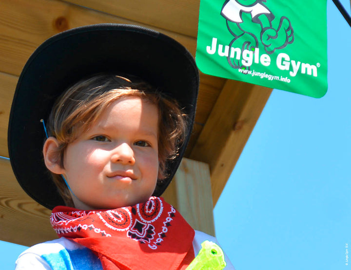 Jungle House | Wooden climbing frame with slide